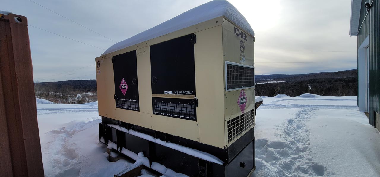 Éco-ligne 0 Électrification d’un réseau électrique Génératrice principale cabane acériculteur 2